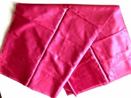 Vintage 1990 Satin Silky Jacquard Raspberry Leather Print Fabric 70” X 45” - £17.16 GBP