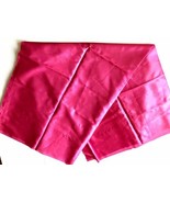 Vintage 1990 Satin Silky Jacquard Raspberry Leather Print Fabric 70” X 45” - £18.07 GBP