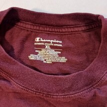 Champion Authentic UMass Minutemen Men’s Burgundy Cotton T-Shirt Size XL image 3