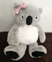 Aroma Home Girl Koala Bear Plush Stuffed Animal Pink Bow Microwave Heating Pad - $24.73