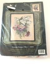 Candamar Designs Needlepoint VICTORIAN BOUQUET PILLOW  30899 14X14&quot; NEW/... - £31.13 GBP