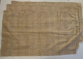 Ralph Lauren Candia Tan Lot of 3 Standard Pillowcases Basket Weave Brown... - $98.88