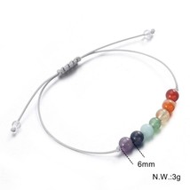 7 Charka Healing Balance Beads BRACELET 6mm Yoga Bracelet Stone for Women/Men Na - £7.92 GBP