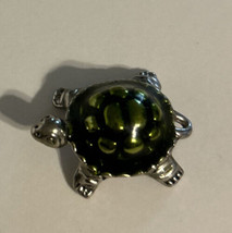 Vintage Metal Green Color Shell Silver Turtle Charm Necklace Bracelet (R3) - £21.13 GBP