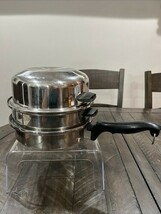 Chefs Ware BY Townecraft 9&quot; Skillet W/Dome Lid Strainer Steamer Insert 5... - $148.49