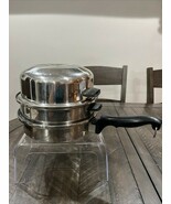Chefs Ware BY Townecraft 9&quot; Skillet W/Dome Lid Strainer Steamer Insert 5... - $2,762.43 MXN