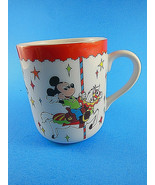 Disneyland Disney World Mug Carousel Cup Mickey Minnie &amp; Donald Japan Vi... - $13.21 CAD