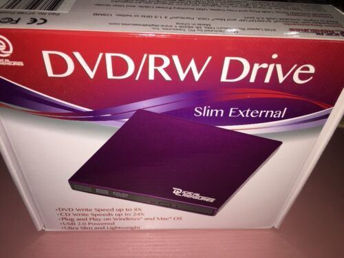 Digital Treasures DVD/RW Ultra Slim/Lightweight External Drive Model 088... - $59.73