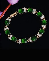 Exquisite Green Rhinestone Crystal bracelet jewellery - $105.21 MXN