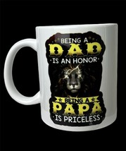 Being A Dad Is An Honor Being A Papa Is Priceless Coffee Mug New - $10.00