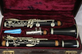 Revere Wood Clarinet made in Czechoslovakia  26&quot; Long with Case - £87.40 GBP