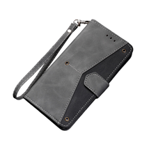 Anymob Samsung Black Splicing Flip Leather Case Card Slot Wallet Phone Cover - £22.72 GBP