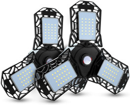 Led Garage Lights, 2 Pack Deformable Garage Ceiling Lights, CRI 80 (60W) - £11.39 GBP