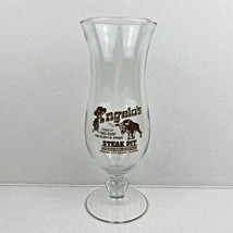 Angelo&#39;s Steak Pit Home of Big Gus Panama City Beach, Florida Hurricane Glass - £18.98 GBP