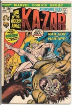 Astonishing Tales Comic Book #11 Marvel Comics 1972 VERY GOOD+ - £3.11 GBP