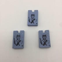3 BLUE Sharpshooter Sergeant Pieces Stratego America’s Civil War Collectors 2007 - £4.67 GBP