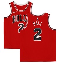 Lonzo Ball Autographed Chicago Bulls Nike Red Jersey Fanatics - £368.80 GBP
