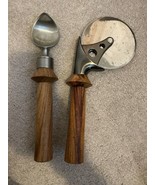 Hand Carved Ice Cream Scoop and Pizza Cutter - High Quality Specially Made - $50.99