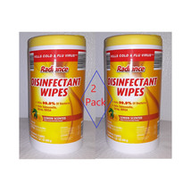  Radiance Disinfectant Wipes   2-Pack of 75 disinfecting wipes Lemon Sce... - $41.00