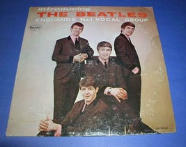 THE BEATLES INTRODUCING THE BEATLES VEE JAY BRACKETS LABEL RECORD ALBUM ... - £208.37 GBP