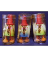 Miniature Wooden SMOKER ORNAMENTS Lot of 3 New Old Stock 1970s/80s - £15.73 GBP