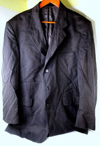 Fioravanti Suit Blazer Sport Jacket Pinstripe Dark Warm Gray Size 44 - £15.75 GBP