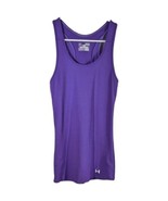 Under Armour Purple Tank Top Ribbed Womens Size Medium Fitted Running Sl... - $23.76