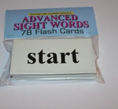 78 Sight Word - Flash Cards- Advanced level Preschool  Kindergarten homeschool  - £7.62 GBP