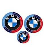 3Pcs BMW KITH Emblems Hood &amp; Trunk 82mm+74mm+45mm Badge E30 E36 E46 - $29.99