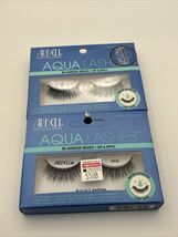 2 pack Ardell Black Water Activated False Eye Aqua Lashes #344 No Adhesive - $9.78