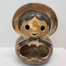 Vintage MCM 1950s 1960s Ceramic Ashtray Pottery Woman Figure Made in Japan - £12.98 GBP