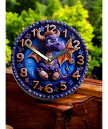 &quot;12-Inch Cute Purple Dragon Clock - Whimsical Fantasy Wall Decor&quot; - €22,30 EUR