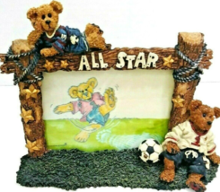 Boyds Bears Rocky All Star Picture Frame PC#5E/2055 The Bearstone Collection - £9.07 GBP