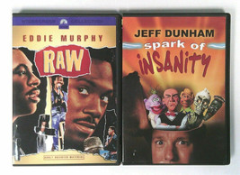 Lot of 2 Comedy EDDIE MURPHY Raw JEFF DUNHAM Spark of Insanity Movie DVDs - £8.21 GBP