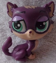 Littlest Pet shop LPS Hasbro Smugs Patton Purple Kitty Cat #3751 Toy - £4.73 GBP