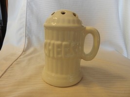 White Ceramic Parmesan Cheese Shaker 6.5&quot; Tall White with Handle - $35.00