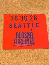 Vintage Alaska Airlines Baggage Check Stub 1960's *Nice Condition* (DTA) - $9.99