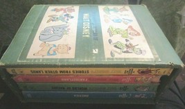 The Wonderful World O Walt Disney Book box Set 4 Books Vintage 1965 Gold... - $28.04