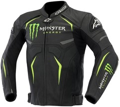 Monster Energy Scream Motorbike Motorcycle Rider Leather Jacket Best ALL SIZES - $169.00