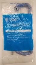 Vintage NOS AT&amp;T 12&#39; Handset Spring Cord Light Gray Blue H4DU 254 - £3.94 GBP