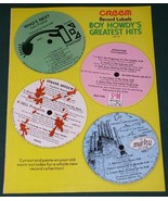 Creem Magazine Boy Howdy Record Labels Photo Vintage 1977 - $27.42 CAD