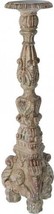 Candleholder Candlestick Wood Carved Hand-Carved - £218.41 GBP
