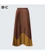Uniqlo C Pleated Skirt Brown Size Small - $1,514.47 MXN