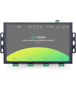 Linovision 4 Ports Rs485 To Ethernet Converter, Rs485, Processor Upgraded - £118.15 GBP