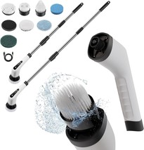 12-Pack Portable Electric Spin Scrubber, White 7-in-1 Bathroom &amp; Kitchen Cleaner - £353.96 GBP