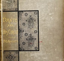 Dante And His Circle Lyrics Collection 1887 Victorian HC Alighieri Poetry E45 - £117.94 GBP