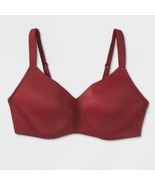 Auden Plus Size Lightly Lined Wirefree Bra Merlot 48DD NWOT - £15.78 GBP