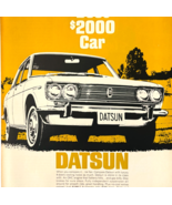 1969 Datsun Advertisement Vintage Automobilia World&#39;s Best $2000 Car DWW10C - $35.02 CAD