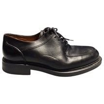 Giorgio Brutini Dress Shoes Mens 8 Black Leather Round Toe Lace Up Rubbe... - $28.97