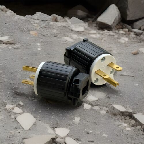 Lot 2 UL NEMA 6-15P Straight Electrical Plug 3 Wire 15 Amp 220V 240V 250... - $16.82